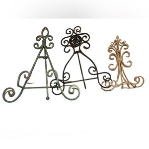 Three filigree picture frames
